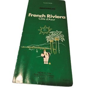 French Rivera Cote d Azur Green Tourist Guide Michelin  1983 Paperback
